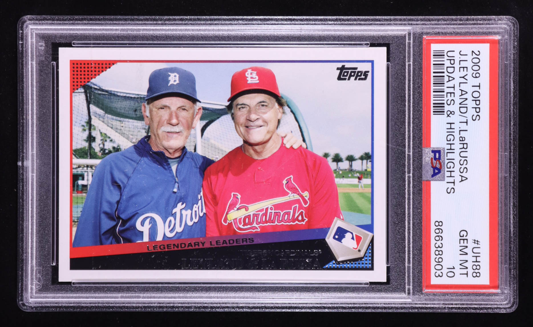 Jim Leyland / Tony La Russa 2009 Topps Update #UH88 (PSA 10) at PristineAuction.com Jim Leyland / Tony La Russa 2009 Topps Update #UH88 (PSA 10) at PristineAuction.com