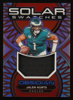 Jalen Hurts 2024 Panini Obsidian Solar Swatches Silver #20 #98/99 at PristineAuction.com