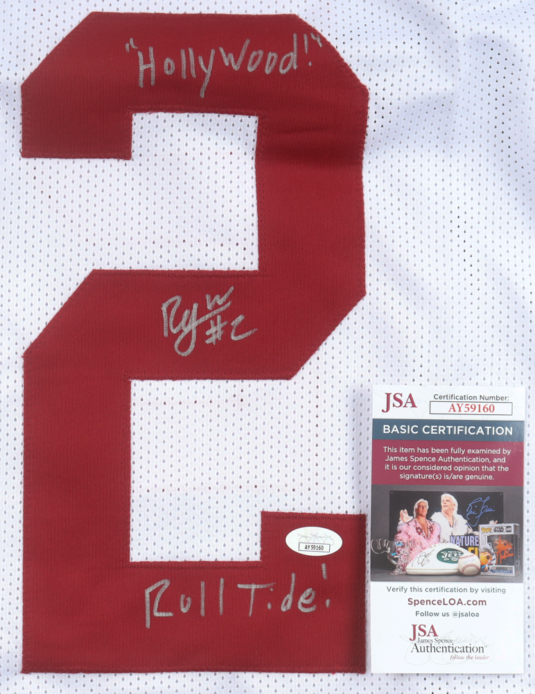 Ryan Williams Signed Jersey Inscribed "Hollywood" & "Roll Tide!" (JSA) at PristineAuction.com Ryan Williams Signed Jersey Inscribed "Hollywood" & "Roll Tide!" (JSA) at PristineAuction.com