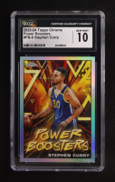 Stephen Curry 2023-24 Topps Chrome Power Boosters #PB6 (CGC 10) at PristineAuction.com