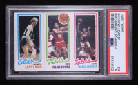 Larry Bird RC / Julius Erving TL / Magic Johnson RC 1980-81 Topps #6 (PSA 5) at PristineAuction.com
