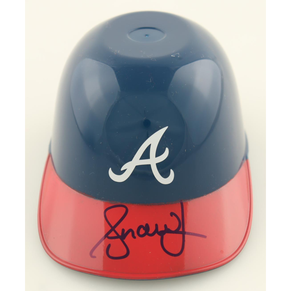 Andruw Jones Signed Braves Mini Batting Helmet (Wilder Side of Sports) at PristineAuction.com
