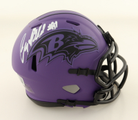 Anquan Boldin Signed Ravens Rave Alternate Speed Mini Helmet (Beckett) at PristineAuction.com