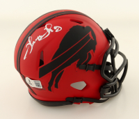 Thurman Thomas Signed Bills Rave Alternate Speed Mini Helmet (Beckett) at PristineAuction.com