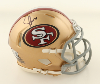 Upton Stout Signed 49ers Speed Mini Helmet (Beckett) at PristineAuction.com