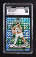 Jayson Tatum 2023-24 Panini Mosaic Mosaic Reactive Blue #284 (CGC 10) at PristineAuction.com