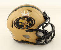 Upton Stout Signed 49ers Rave Alternate Speed Mini Helmet (Beckett) at PristineAuction.com