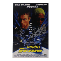 Dennis Rodman Signed "Double Team" 11x17 Movie Poster Photo (Schwartz) at PristineAuction.com