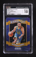 Stephen Curry 2023-24 Donruss Optic Winner Stays Purple #16 (CGC 10) at PristineAuction.com