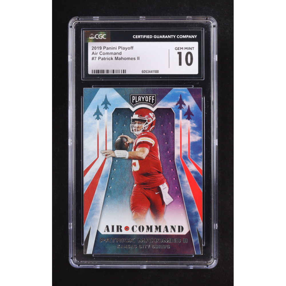 Patrick Mahomes II 2019 Playoff Air Command #7 (CGC 10) at PristineAuction.com