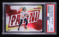 Aaron Rodgers 2023 Panini National Convention VIP Gold Packs Marketing Inserts Color Blast #AR #08/10 (PSA 9) at PristineAuction.com