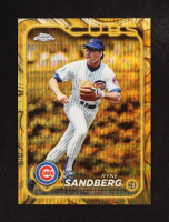 Ryne Sandberg 2024 Topps Chrome Gilded Collection Gold Refractors #104 #33/75 at PristineAuction.com
