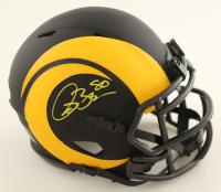 Issac Bruce Signed Rams Speed Mini Helmet (Beckett) at PristineAuction.com