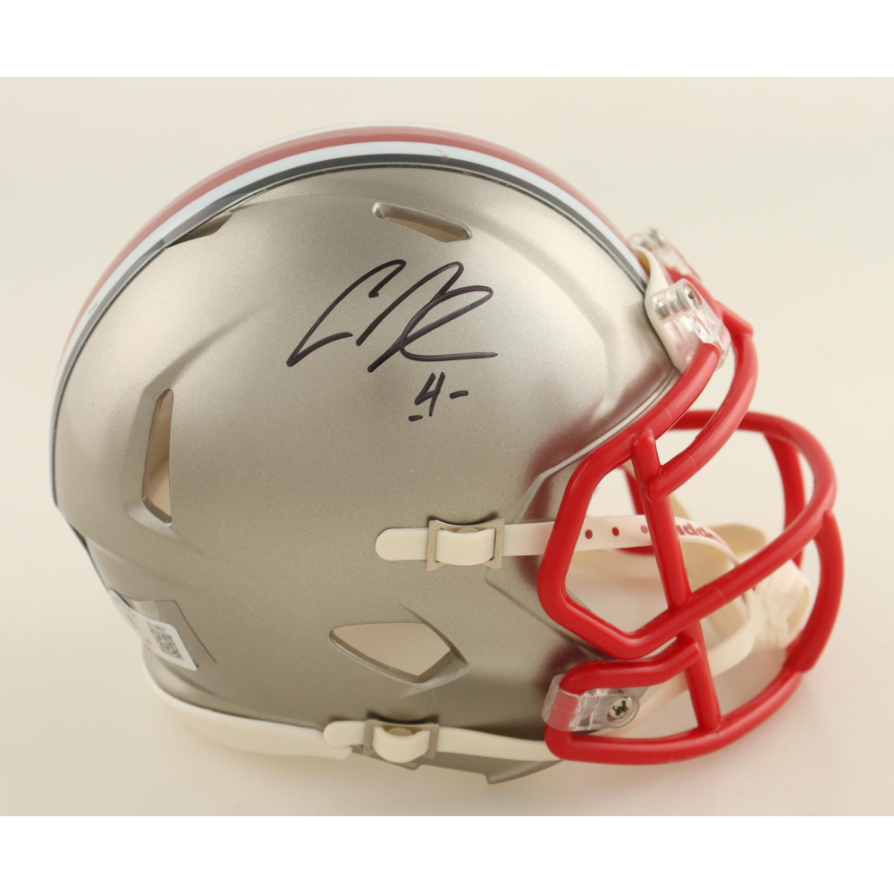 Curtis Samuel Signed Ohio State Buckeyes Speed Mini Helmet (Beckett) at PristineAuction.com