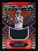 Jordan Love 2024 Panini Obsidian Solar Swatches #12 at PristineAuction.com