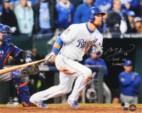 Ben Zobrist Signed Royals 16x20 Photo Inscribed "2015 WS Champs" (Beckett & Zobrist) at PristineAuction.com