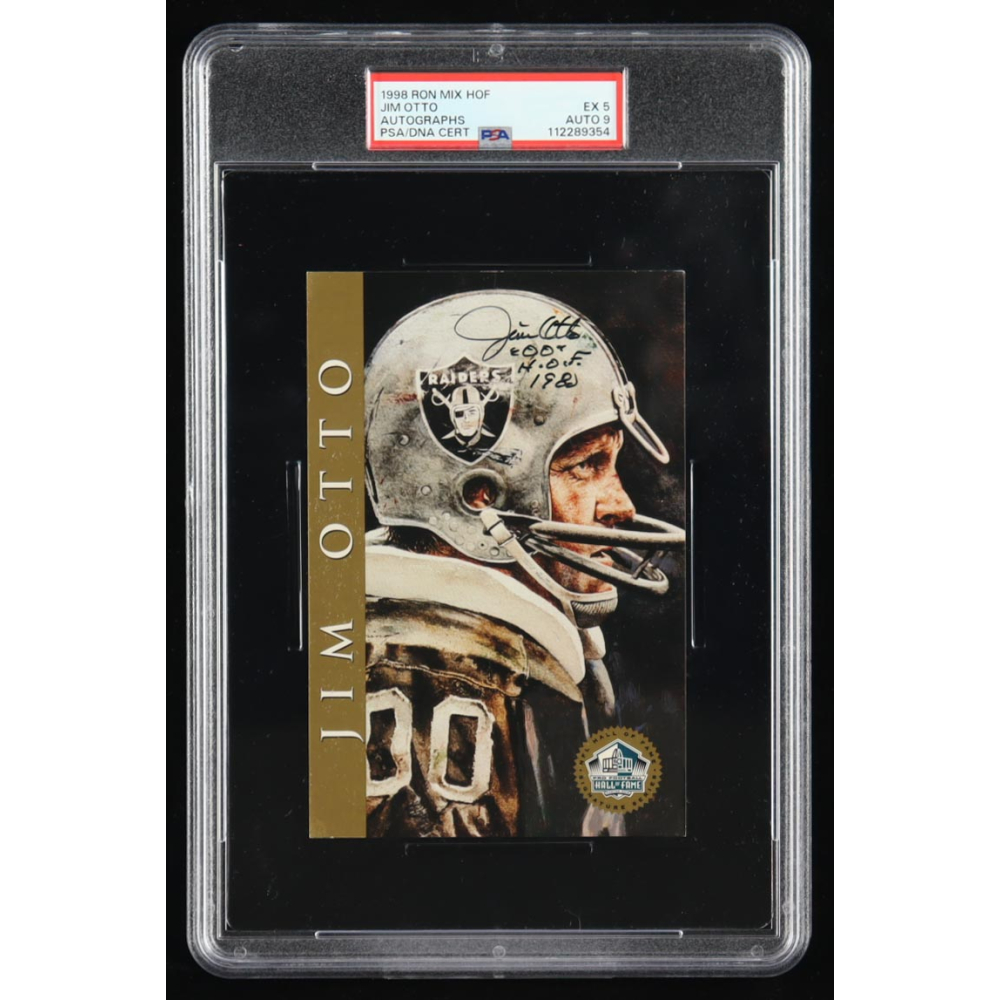 Jim Otto Signed Hall of Fame Signature Series Card Inscribed "'00'" & "H.O.F. 1980" (PSA 5 | Autograph 9) at PristineAuction.com