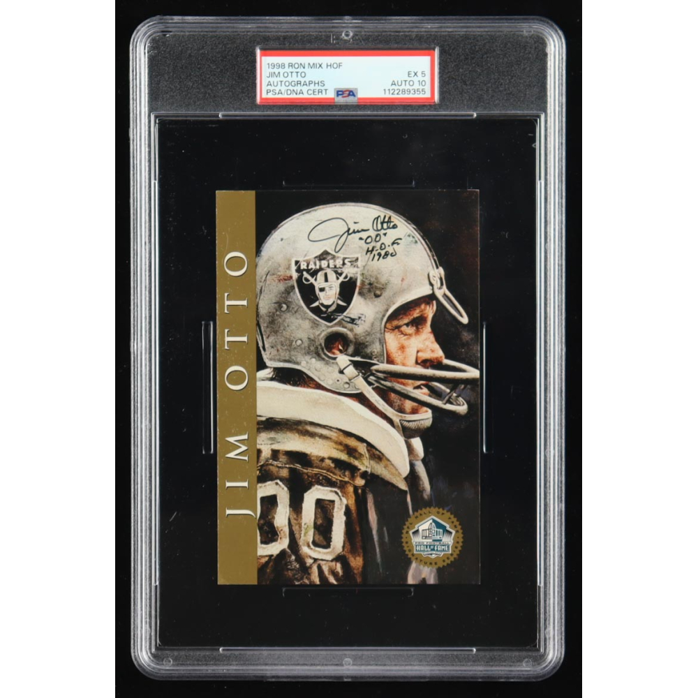 Jim Otto Signed Hall of Fame Signature Series Card Inscribed "'00'" & "H.O.F. 1980" (PSA 5 | Autograph 10) at PristineAuction.com