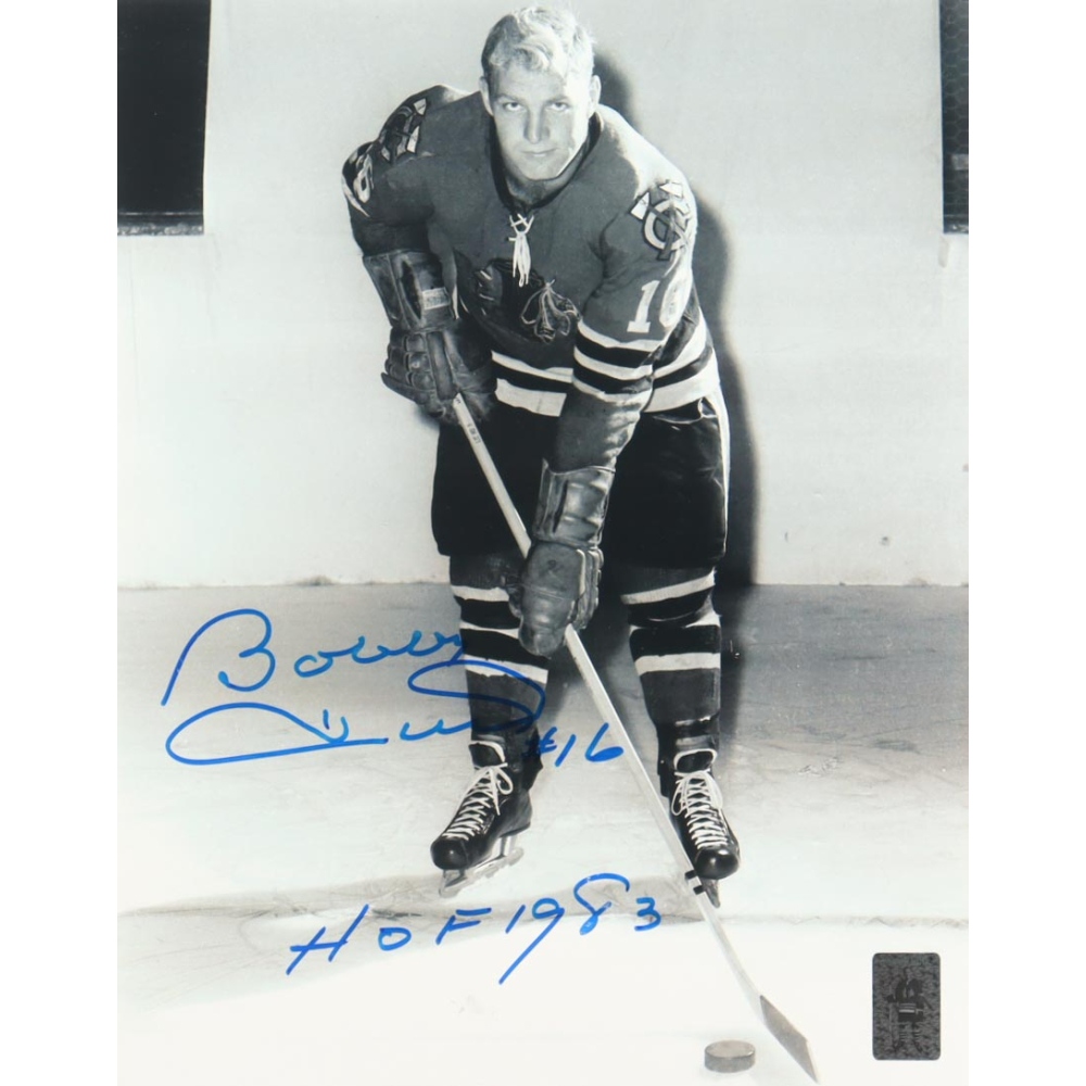Bobby Hull Signed Blackhawks 8x10 Photo Inscribed "HOF 1983" (Hull) at PristineAuction.com