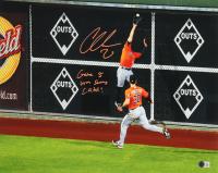 Chas McCormick Signed Astros 16x20 Photo Inscribed "Game 5 Win Saving Catch!" (Beckett) at PristineAuction.com