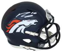 Bo Nix Signed Broncos Speed Mini Helmet (Fanatics) at PristineAuction.com
