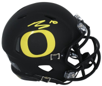 Bo Nix Signed Oregon Ducks Speed Mini Helmet (Fanatics) at PristineAuction.com