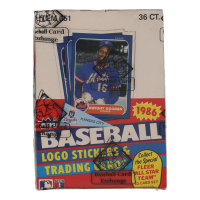 1986 Fleer Baseball Wax Box with (36) Packs (BBCE) at PristineAuction.com