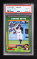 Mookie Betts 2024 Topps X Chris Berman Boomer's Baseball Green #7 #4/75 (PSA 10) at PristineAuction.com