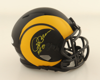 Issac Bruce Signed Rams Speed Mini Helmet Inscribed "HOF 20" (Beckett) at PristineAuction.com