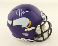 Justin Jefferson Signed Vikings Speed Mini Helmet (Beckett) at PristineAuction.com