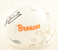 Evan Engram Signed Broncos Custom Speed Mini Helmet (Beckett) at PristineAuction.com