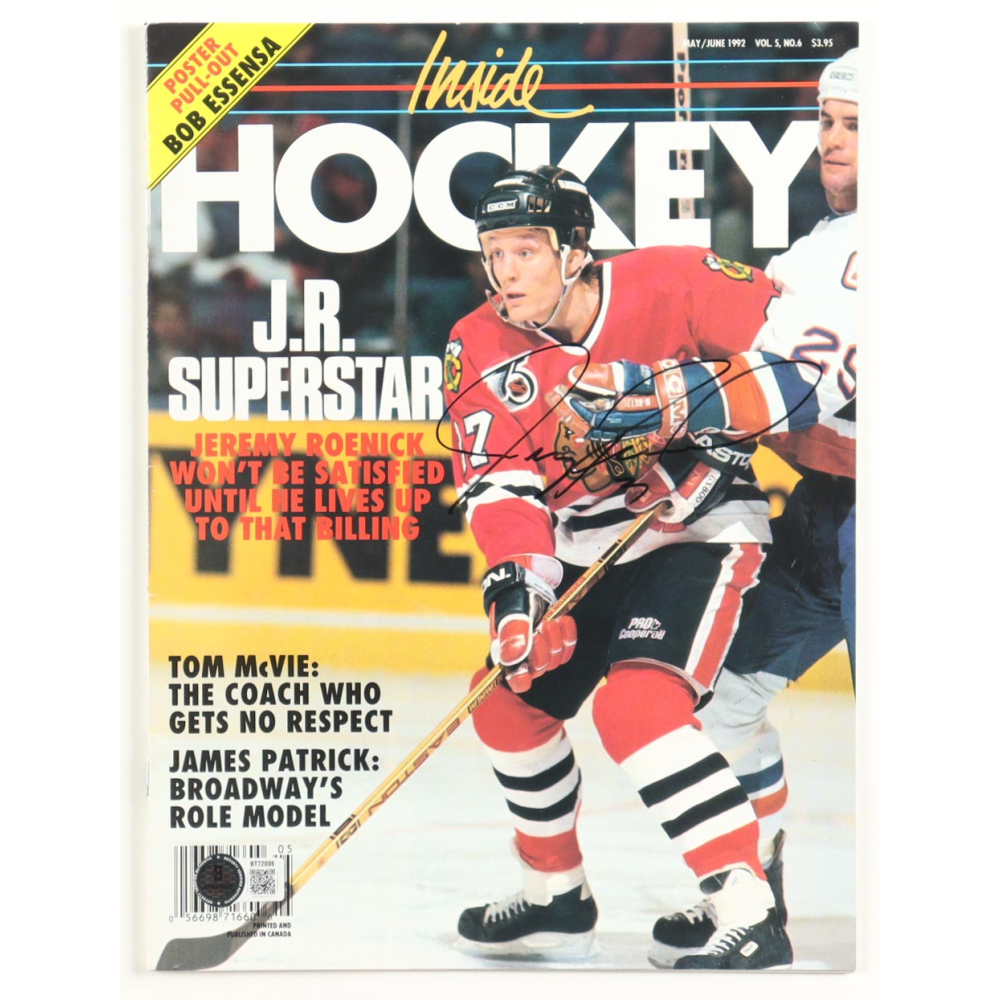 Jeremy Roenick Signed 1992 Inside Hockey Magazine (Beckett) at PristineAuction.com