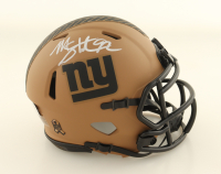 Michael Strahan Signed Giants Salute To Service Alternate Speed Mini Helmet (Beckett) at PristineAuction.com