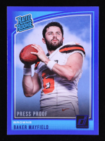 Baker Mayfield  2018 Donruss Press Proof Blue #303 RR RC at PristineAuction.com