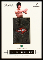 Bruce Lee 2024 Keepsake Edition Authentic Green Onyx Blue Topaz Gem Relics #45 #14/50 at PristineAuction.com