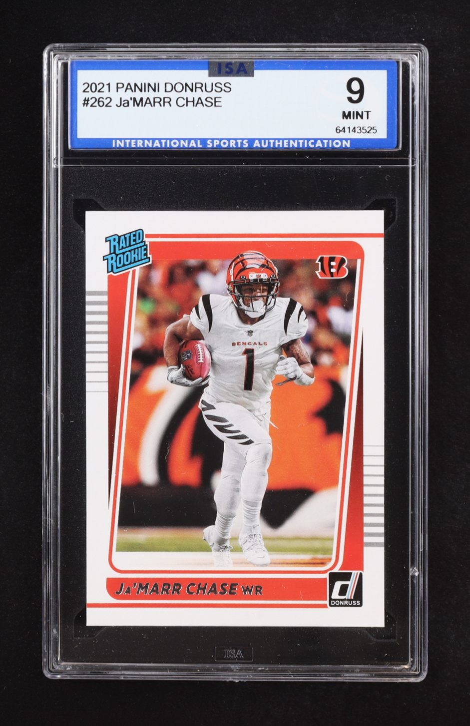 Ja'Marr Chase 2021 Panini Donruss RR #262 RC (ISA 9) at PristineAuction.com Ja'Marr Chase 2021 Panini Donruss RR #262 RC (ISA 9) at PristineAuction.com