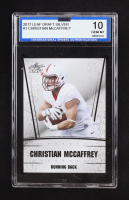 Christian McCaffrey 2017 Leaf Draft Silver #1 RC (ISA 10) at PristineAuction.com