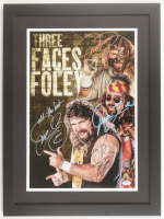 Mick Foley Signed (4) Times "WWE" Custom Framed Photo Display With Inscriptions (PSA) at PristineAuction.com