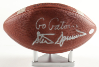 Steve Spurrier Signed Football Inscribed "Go Gators" with Display Stand (PSA) at PristineAuction.com
