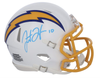 Justin Herbert Signed Chargers Alternate Speed Mini Helmet (Fanatics) at PristineAuction.com