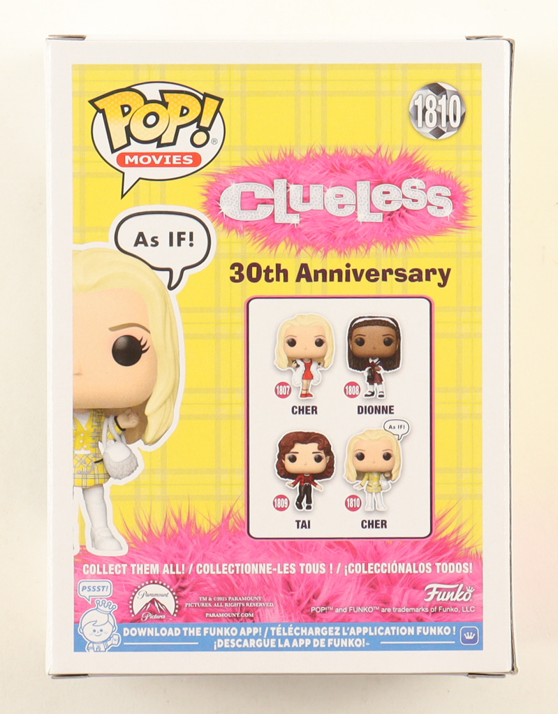Alicia Silverstone Signed "Clueless" Cher #1810 Funko Pop (Beckett) at PristineAuction.com Alicia Silverstone Signed "Clueless" Cher #1810 Funko Pop (Beckett) at PristineAuction.com