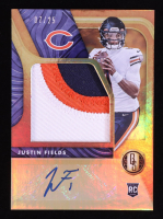 Justin Fields 2021 Panini Gold Standard Rookie Jersey Autographs Jumbo Prime #3 RC #7/25 at PristineAuction.com