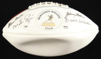 Heisman Trophy Winners | Heisman Trophy Logo Football Hand-Signed by (4) with Doak Walker, Glenn Davis (PSA) at PristineAuction.com