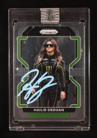 Hailie Deegan Signed 2022 Panini Prizm #32 (PA) at PristineAuction.com