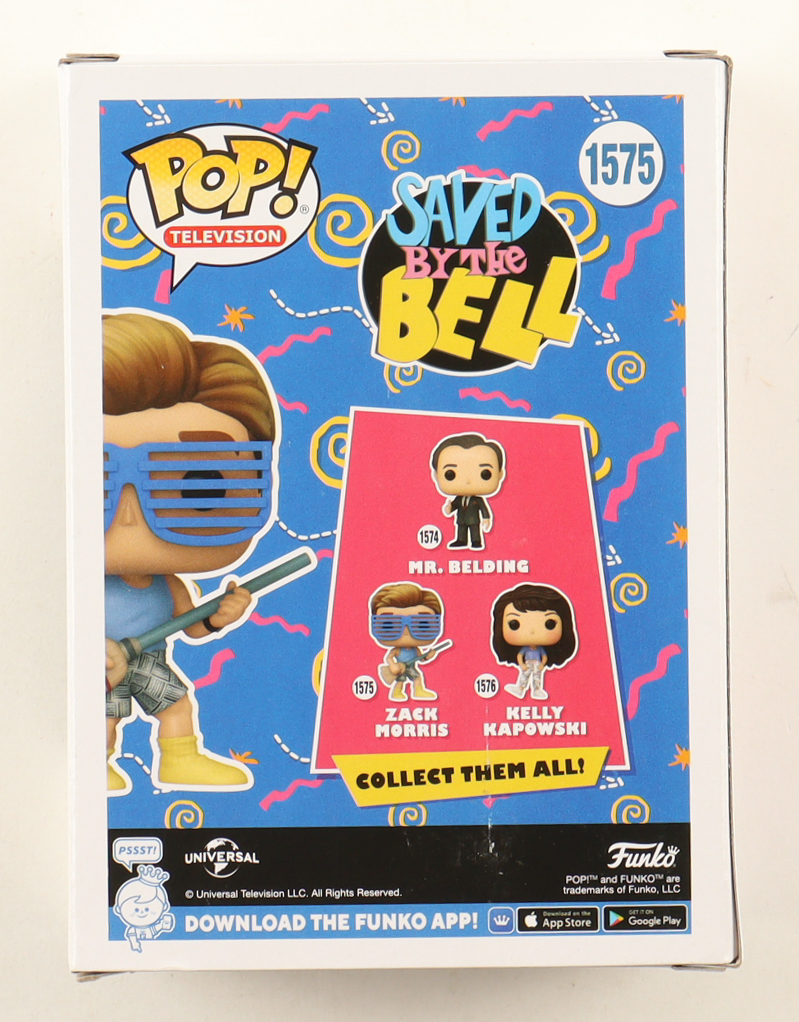 Mark-Paul Gosselaar Signed "Saved By The Bell" #1575 Zack Morris Funko Pop! Vinyl Figure Inscribed "Zack" (Beckett) at PristineAuction.com Mark-Paul Gosselaar Signed "Saved By The Bell" #1575 Zack Morris Funko Pop! Vinyl Figure Inscribed "Zack" (Beckett) at PristineAuction.com
