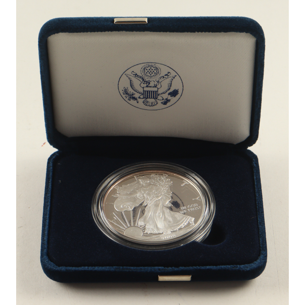 2008-S Silver Eagle 1oz. Fine Silver $1 Dollar Coin at PristineAuction.com