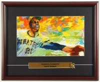 "Roberto Clemente" by Leroy Neiman Custom Framed Art Print Display at PristineAuction.com