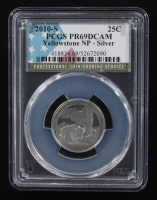 2010-S U.S. National Parks Quarter Series, Yellowstone - 90% Silver Deep Cameo Proof (PCGS PR69 DCAM) at PristineAuction.com