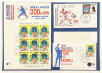 Nolan Ryan Signed Rangers 1993 Farewell Tour to Baseball FDC Envelope With Display Folder (Beckett) at PristineAuction.com