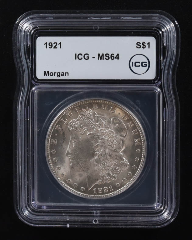 1921 Morgan Silver Dollar (ICG MS64) at PristineAuction.com 1921 Morgan Silver Dollar (ICG MS64) at PristineAuction.com